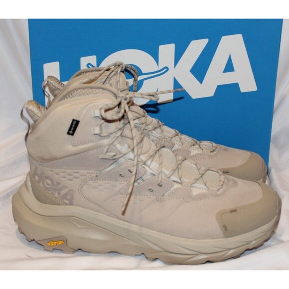 Hoka Men’s Kaha 2 GTX Mid Waterproof Hiking Boots OTDN TAN NIB $240 SZ 14 - Picture 1 of 9